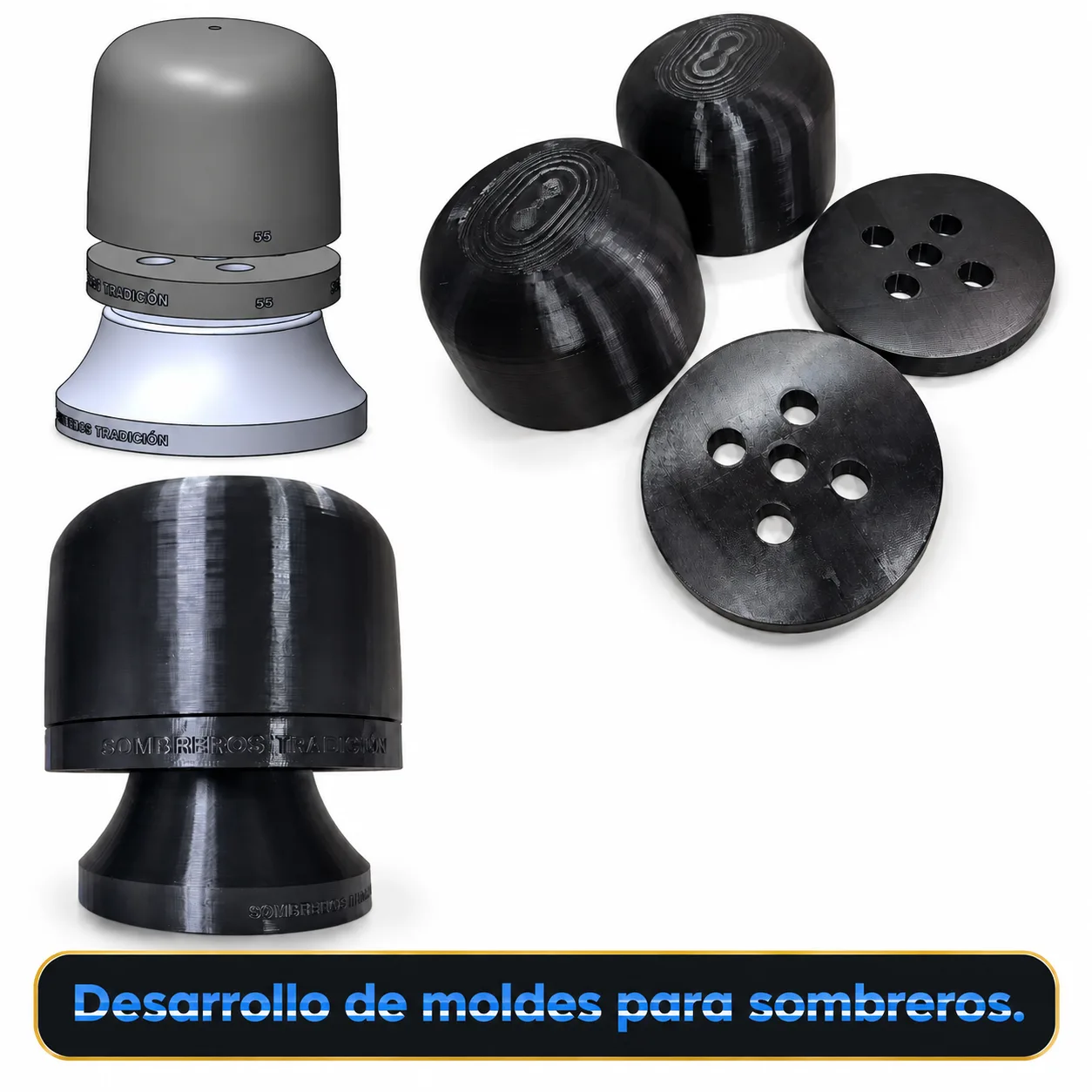 Desarrollo de molde para sombreros